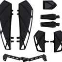Motorcycle Floorboards Footpegs Shifter Peg Pedal Kit Compatible With For Harley Touring Softail Street Road Glide FLTR FLHX (Black)