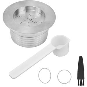 Coffee Pod Stainless Steel Refillable Coffee Capsule Reusable Coffee Pods with Filter Compatible for Lavazzas Blue LB 951 Capsule Coffee Machine Coffee Accessory Suitable for Saeco CB-100