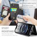 Vinich for iPhone 17e / 16e Wallet Case with Card Holder, RFID Blocking Credit Slots Kickstand Shockproof Phone Cover Fit for iPhone 16e & 17e 6.1" Black