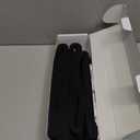 100% Blackout Fabric Folding Door Curtain with Magnetic Closure - Accordion Style for Sliding Doors, Closets,Wardrobe and Temporary Door Solutions Doorway CurtainsW42 x L78, Black1 Panel