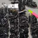 GoGo Curl Crochet Hair for Women Water Wave Curly Crochet Hair Wavy Human Hair Deep Wave Beach Curl Crochet Synthetic Hair Extensions (12 inch(Pack of 6), 1B Natural Black)