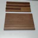 Samplife Challenge Coin Display Walnut , Solid Wood Military Coin Holder Rack for Collectors American Flag Style, Desk or Shelf Display (Natural Walnut, Medium)