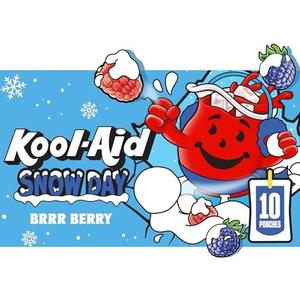 Kool-Aid Ghoul-Aid Scary Berry Artificially Flavored Drink, 10 ct Box, 6 oz Pouches, Pack 4 BBD: 09/20/25
