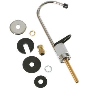 GE Kitchen Faucet |Single-Handle Faucet for Kitchen or Bathroom | Compatible With GE Water Filtration System & Various GE Models for Kitchen Sink | Sleek Chrome and Black Design