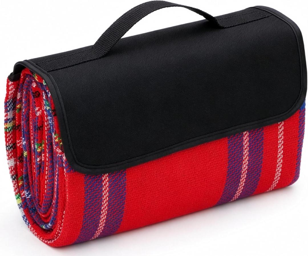 Scuddles Picnic Outdoor Blanket Park Blanket Beach Mat for Camping on Grass Oversized Seats 4 Adults Water Resistant Picnic Mat