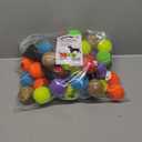 Squeaky Tennis Balls for Dogs - Bulk 50 Pack 2.5'' Durable Non-Toxic Outdoor Dog Toys Balls with Mesh Bag, SGS Certified, Colorful Fetch Toys, Medium Large Breeds (Squeaky - 6 Colors)
