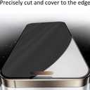 2 Pack for iPhone 13 Pro / 14/13 /16e 360 Degree Privacy Screen Protector Anti spy Tempered Glass Film Easy Installation Auto-Alignment Kit, Auto Dust-Elimination 6.1 inch