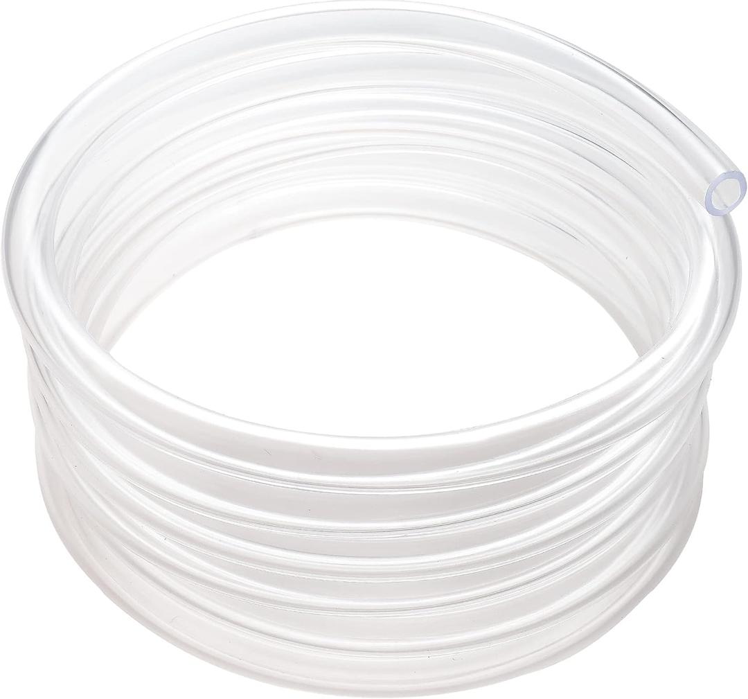 Clear Vinyl Tubing 3/4" ID × 1" OD -100 Ft 30PSI,Flexible Plastic Tubing,Lightweight Plastic Tube,Oil Resistant Hybrid Multipurpose Industrial Vinyl Hose