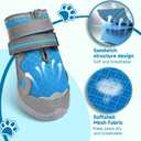 Hipaw Dog Shoes,Breathable Dog Boots for Hot Pavement,Non-Slip Paw Protector for Winter Snow,Lightweight Dog Booties for Small Medium Large Dogs,Outdoor Walking,Hiking,Indoor Hardwood Floor