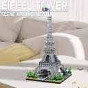 Paris Eiffel Tower Model Building Blocks Micro Brick Architecture Landmark for Display Fun Construction Gift for Kids & Adults