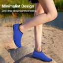 Water Shoes for Womens Mens Barefoot Aqua Yoga Socks for Pool Beach Surf Walking Water Park Boating Sports Water Shoes (7.5-8.5 Women/6-7 Men, Blue)