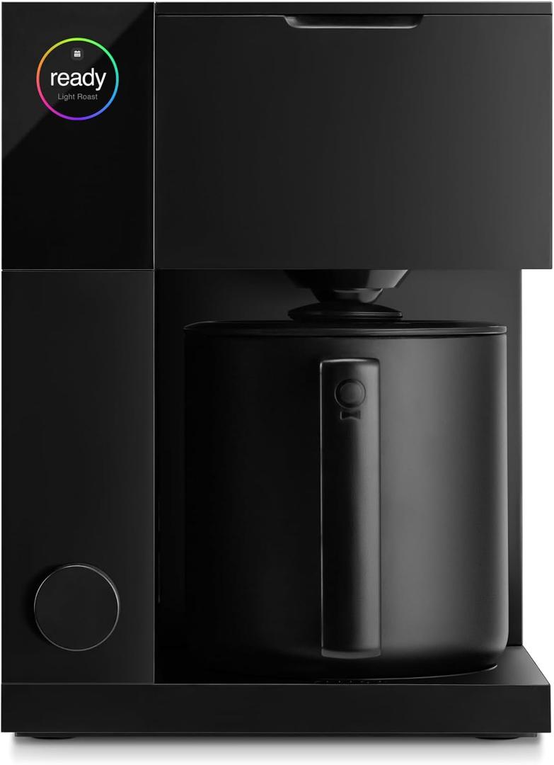Fellow Aiden Precision Drip Coffee Maker, Thermal Carafe, Perfect Temperature Control, Bloom Cycle, Single Serve to 10 Cup Capacity, Matte Black