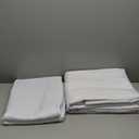 Fitable White Tablecloths for Rectangle Tables, Pack of 6 - 70 x 120 Inches - Reusable and Washable Table Clothes for 6-8 Ft Tables, Polyester Fabric Table Covers for Wedding, Party, Banquet