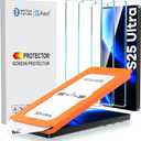 AACL 3-Pack for Samsung Galaxy S25 Ultra Screen Protector Tempered Glass, 9H Glass for S25 Ultra Screen Protector 5G, [Fast Alignment Tool] [Bubble Free] [6.9 Inch]
