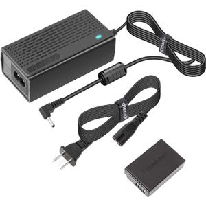 Kimaru ACK-E17 DR-E17 DC Coupler Dummy Battery AC Power Adapter Kit for Canon EOS M3, EOS M5, EOS M6, EOS M6 Mark II Mirrorless Digital Cameras.