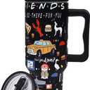 40oz TV Tumbler with Lid and Straw Stainless Steel Coffee Cup Funny TV Show Gifts,Vaccum Insulated Double Wall Coffee Mug for Brithday Anniversary Christmas Gifts