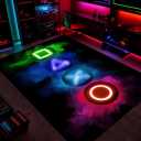 Gaming Rug for Boys Room, 5'x7' Game Rug Gamer Rug for Bedroom Living Room Game Room Carpet Gaming Room Decor