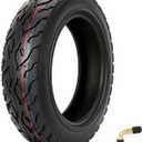 3.50-10 Scooter Tire Tubeless Compatible with 49cc 50cc Tao tao Elite 80 Vino 125 Genuine Buddy Scooter, 3.50x10 Street Tire Replacement for 10 Inch Rims Front Rear Mopeds with Valve Stem