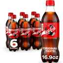 Coca-Cola Soda Soft Drinks, 16.9 fl oz Bottles, 6 Pack - Classic Cola Soft Drink Pack, Best By: Feb 2, 2026