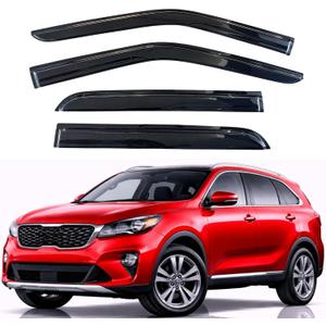 KPY Rain Guards Fit for 2016-2020 Kia Sorento, Out-Channel Window Visors Vent Wind Deflectors 4PC, Car Accessories for 16-20 Sorento