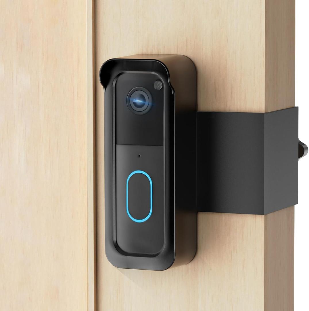 Blink Doorbell Mount, 2nd Gen Anti-Theft Doorbell Camera Mount for Blink Video Doorbell 1st & 2nd Gen, No Block Sensor & Night Vision, Doorbell Camera Mount Bracket with Rain Cover