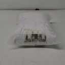 Albassa Table Skirts for Rectangle Tables 6ft, Spandex Table Covers for 6 Foot Tables, Wrinkle Resistant Ruffles Elastic Table Cloths for Banquets, Weddings, Parties (White, 6ft, Pack of 2)