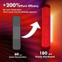 ALLOLO Red Light Therapy for Body, 3 in 1 LEDs Red Light Therapy Belt with Timer Remote Control, 660nm 850nm Infrared Light Therapy Pad for Body Waist Shoulder Knee, 39" x 7.7" Large Area
