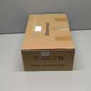 Shenmoyl Battery Operated Wall Sconce with White Striped Shade Pattern Glass Adjustable Chain Retro Wall Mounted Light, Modern Wall Lamp Fixtures Decor for Bedside Bedroom Indoor Doorway，Set of 2