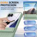 Magnetic for Samsung Galaxy Z Flip 7 Case [Hinge ProtectionKickstand][Compatible with MagSafe][Built-in Screen Protector] Full-Body Military Protection Phone Case for Samsung Z Flip 7 Mint Green