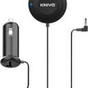 Kinivo BTC450 Bluetooth Car Kit (HandsFree, AUX Bluetooth Adapter for Cars with Ground Loop Noise Isolator, 3.5mm Aux Input, AptX)