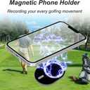 Golf Cart Phone Holder Magnetic Phone Mount Caddy Compatible with iPhone 12 13 14 15 / Plus/Pro, Smartphone with Magsafe Case (Sliver)