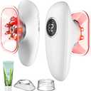 4 in 1 Body Sculpting Machine-Lymphatic Drainage Massager with 4 Adjustable Functions:Heating,Cupping,Red Light & Massage for Belly, Waist, Arms, Legs and Face (Pearl White)