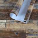 Hopeak Faux Wood Wallpaper Peel and Stick Self-Adhesive Vinyl Decorative Wallpaper Removable 17.5 x 196 Inches Brown