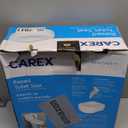 Carex Toilet Seat Riser, 5.5 Inch, Toilet Seat Risers for Seniors, Raised Toilet Seat, Supports 300lbs, Slip-Resistant, Toilet Riser, Elevated Toilet Seats