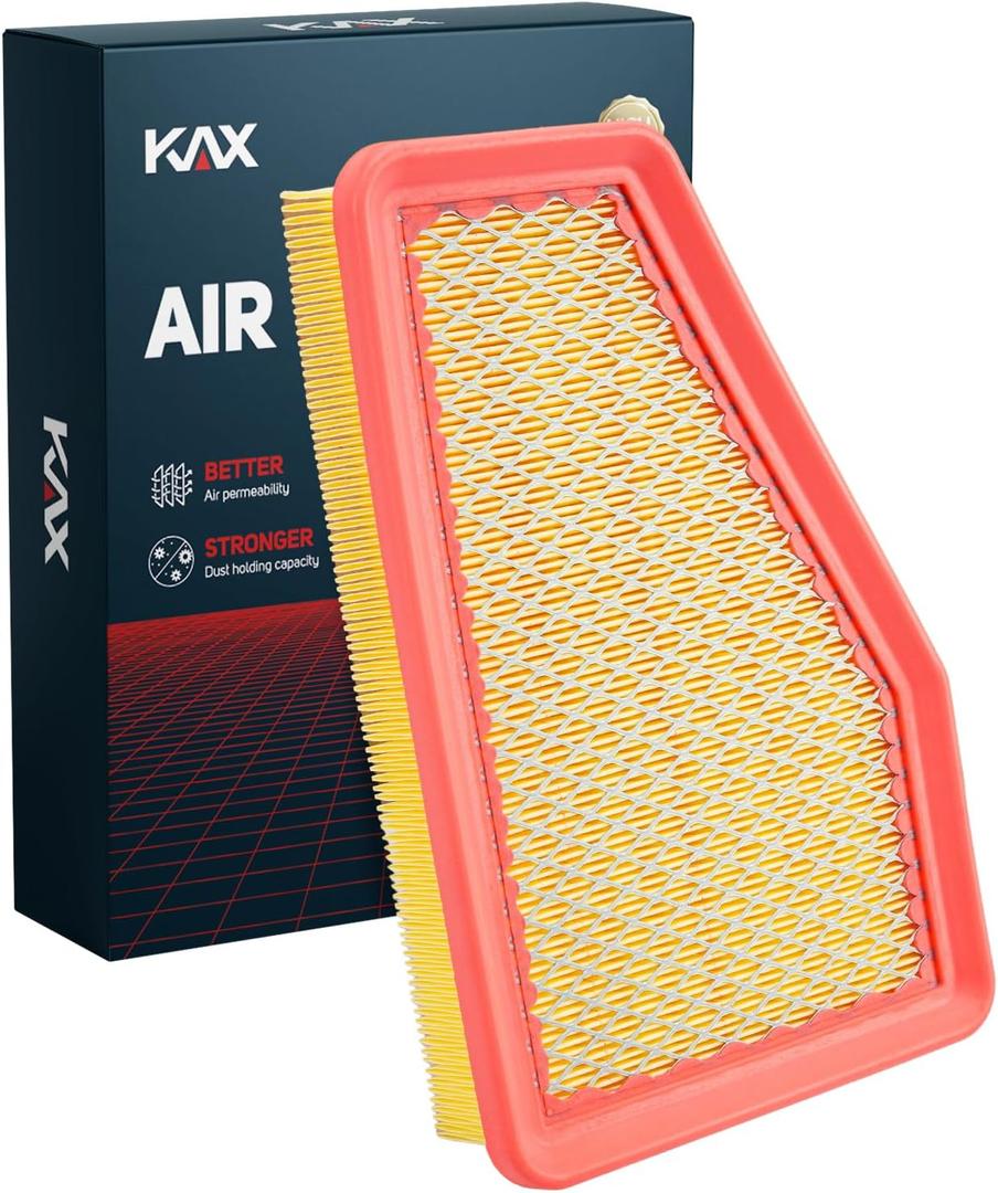 KAX Engine Air Filter, CA12371 Replacement for Jeep Cherokee 2019 2020 2021 2022 2023, Advanced Air Filter Media, Increased Acceleration