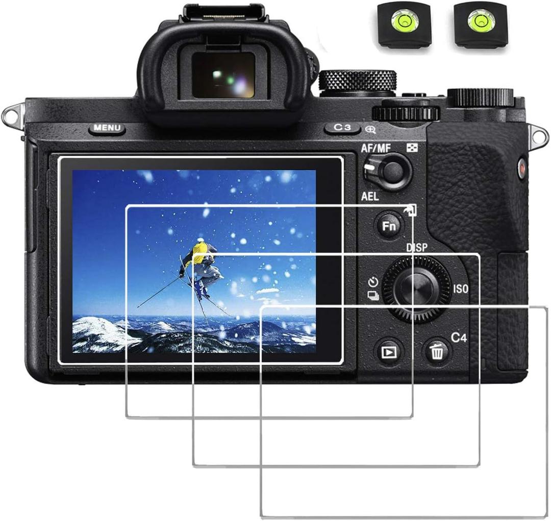 Screen Protector for Sony A7S III A7 III A7R Mark iii IV A7RIII A7R3 Alpha 7R IV A7RIV, Anti-scratch Hard Glass Cover for Sony A7III ILCE-7RM3 A7R III Mark iii A7R III 3 MKIII ILCE-7RM4