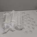 Set of 24 Plastic Champagne Coupe Glasses with Bow 7 oz Gold Champagne Tower Set Stackable Acrylic Ribbed Martini Glasses Cocktail Coupe Cup for Wedding Birthday Party Bar(Bowknot,Black)