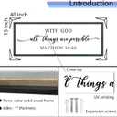 FZMHASLWW God Wall Decor Art 40" x 15" Black