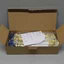 10 Pack Battery Operated Christmas Window Candles Lights, Flameless Christmas Electric Window Candlestick with Timer, Gold Holders LED Candle Light for Indoor Party Table Xmas Window Christmas Decor (C26-4.5CM Base)