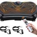 Vibration Plate Exercise Machine Weight Loss, Full Body Vibration Plate for Lymphatic Drainage, 180 Adjustable Speeds Vibrating Plate 400 Lbs Capacity Fitness Platform for Women Men