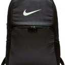 NIKE Brasilia XLarge Backpack 9.0, Black/Black/White, Misc