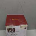 Brightown Halloween C9 LED Purple String Lights, 114FT 150 LED Halloween Lights with Timer & 8 Modes, Plug-in Waterproof Connectable Outdoor Lighting for House Patio Yard Porch Roof