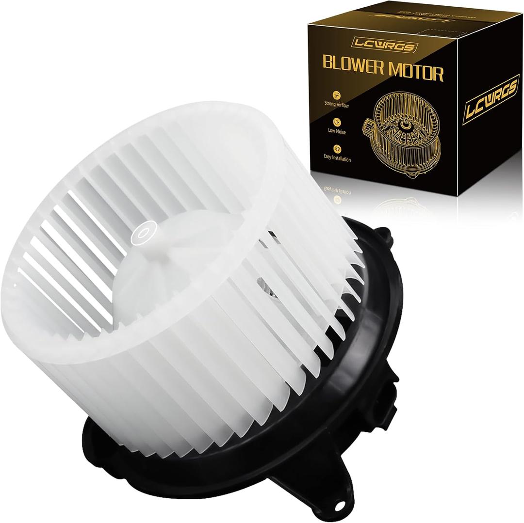 AC Blower Motor with Fan Fits for 2003-2009 Hummer H2, 03-07 Chevy Silverado Avalanche GMC Sierra 1500 2500 3500 HD Cadillac Escalade HVAC Heater Blower Motor Replaces# 700101