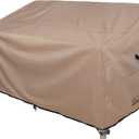 ULTCOVER Patio Furniture Sofa Cover 74W x 35D x 35H inch Waterproof Outdoor 3-Seater Couch Cover (Brown-35"deep)