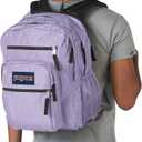 JanSport Laptop Backpack - Computer Bag with 2 Compartments, Ergonomic Shoulder Straps, 15 Laptop Sleeve, Haul Handle - Pastel Lilac (Purple)