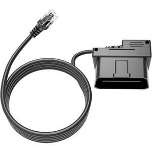 OBD Power Cord for Radar Detector, 9.84ft OBD2 to RJ11 Charger Cable with Low Voltage Protection & Auto Shut-Off, Compatible with Escort MAX 360, Passport, Uniden R1/R3, Radenso XP