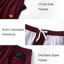 Vcansion 2 Pack Men's Outdoor Lightweight Hiking Shorts Quick Dry Sports Casual Running Shorts with Pockets (S)