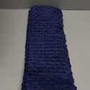 Kevin Textile Pillow Covers Decorative Set of 2 Striped Corduroy Plush Velvet Pillowcases Cushion Cover for Couch 18x18 Inch Navy Blue