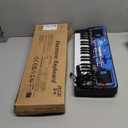 Upgraded 37 Keys Kids Piano Keyboard with Microphone Music Stand  Portable Musical Toys for Toddlers Ages 3 4 5 6 Boys Girls Birthday Gift - Black