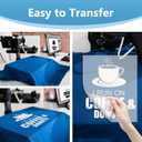DTF Transfer Film - A4 Direct-to-Film Matte Clear Pretreat Sheets for T-Shirts Printing, PET Heat Transfer Paper for Epson Inkjet Printer DTG Printer, DIY Dark or Light Colors Fabric (A4 100 Sheets)